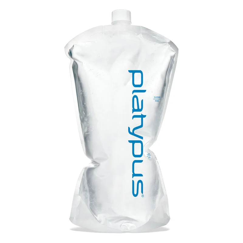 Platypus Platy 2.0L Bottle — 2 L collapsible bottle; screw cap, SKU 07601