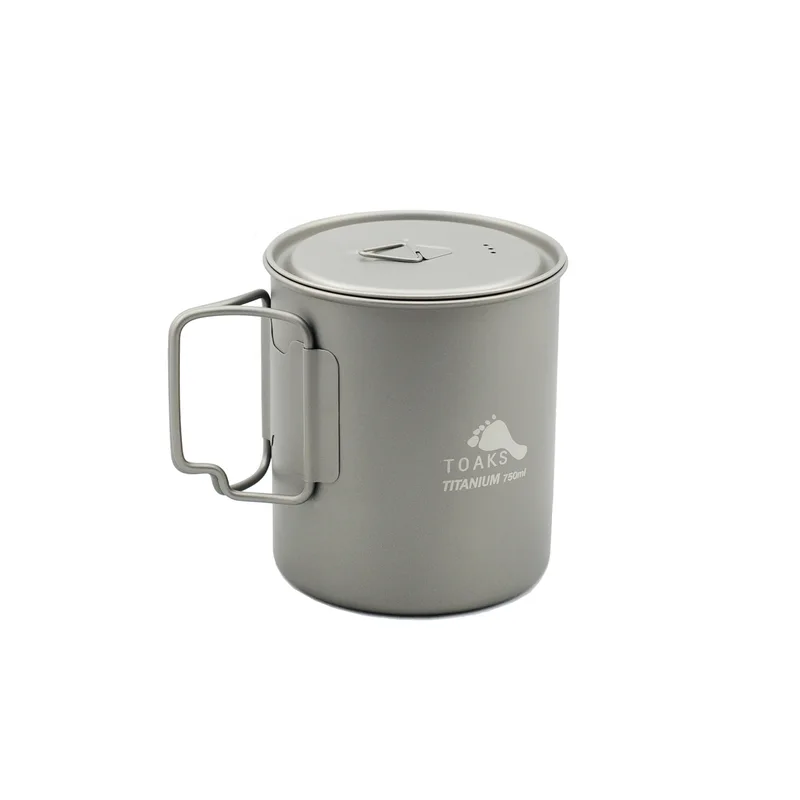 TOAKS Titanium 750ml Pot — POT-750; standard pot with lid